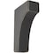 Ekena Millwork 1 3/4"W x 4"D x 6"H Clarksville Wood Vintage Decor Bracket, Black BKTWD02X04X06CVBL - alternate 1